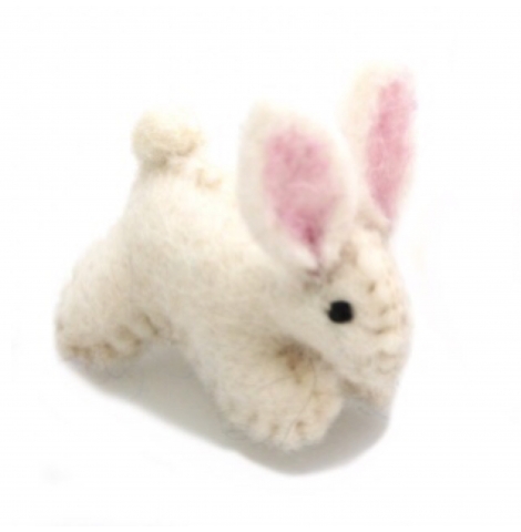 PAPOOSE - felt animal, bunny rabbit